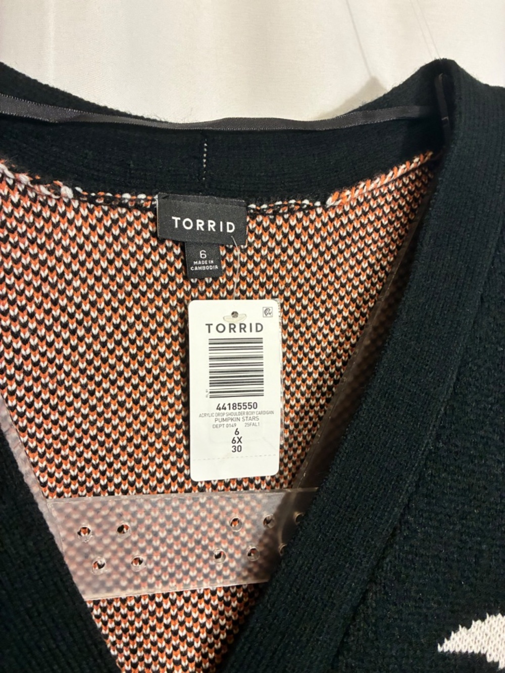 NWT Torrid Size 6 Halloween Button-Up Cardigan - Picture 6 of 6